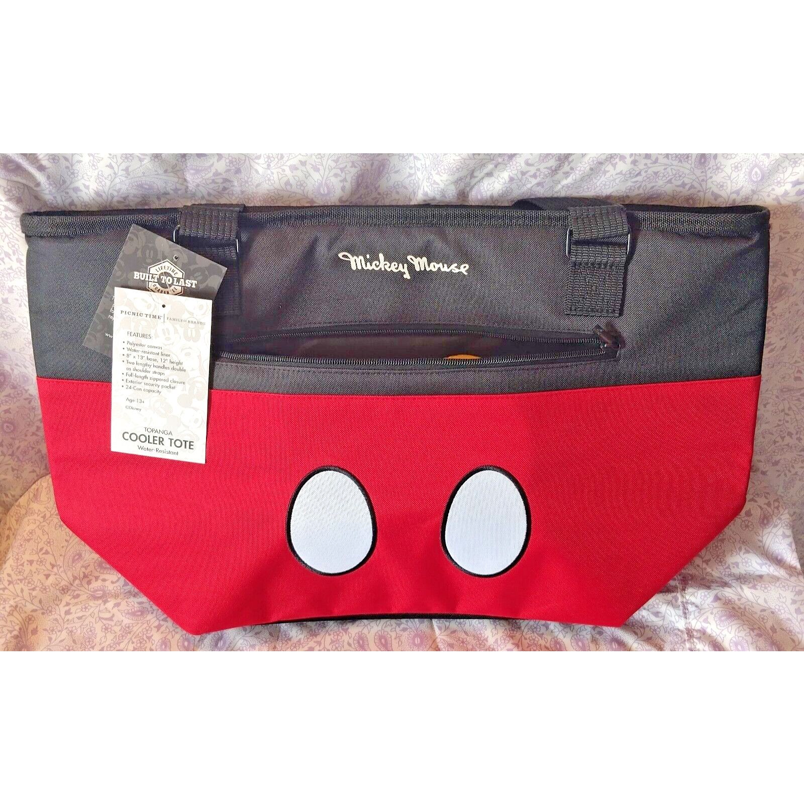 Disney NEW! Disney "Mickey's Shorts" 'Topanga Cooler Tote' Picnic T Size ONE SIZE - 4 Thumbnail