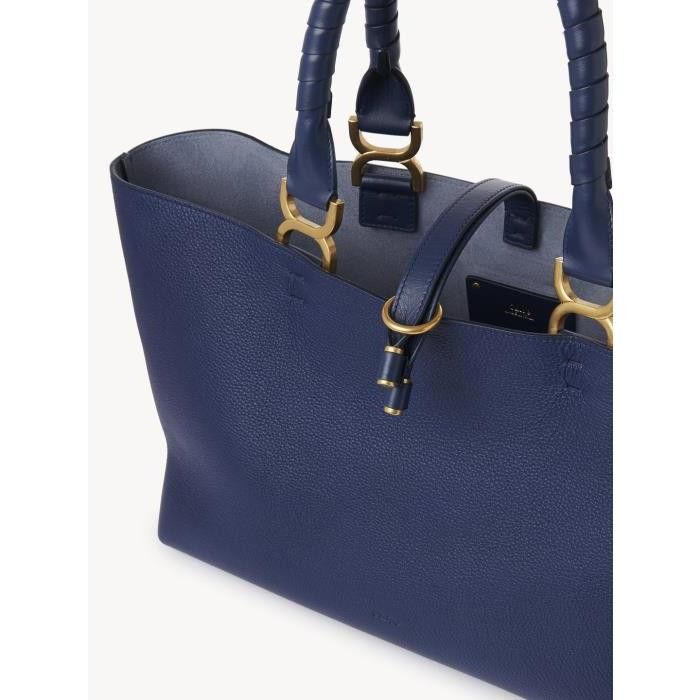 Chloe o1loc1c10425 Size: OS / Marcie Tote Small Bag in Night Blue Size ONE SIZE - 2 Thumbnail