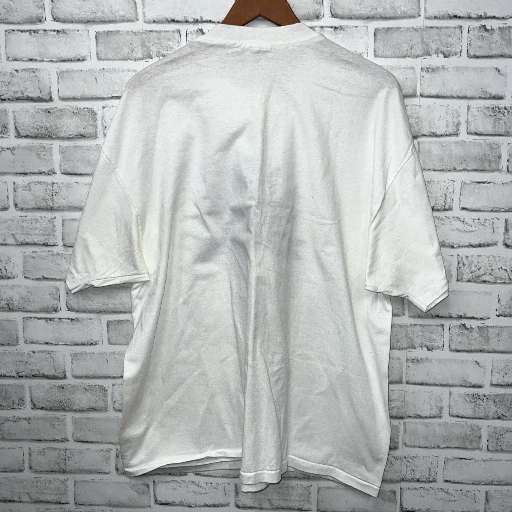 Hanes VINTAGE Hanes T-Shirt Scotland USA 2XL White Heavyweight 50/50 Single Stitch Mens XXL Size US XXL / EU 58 / 5 - 5 Thumbnail
