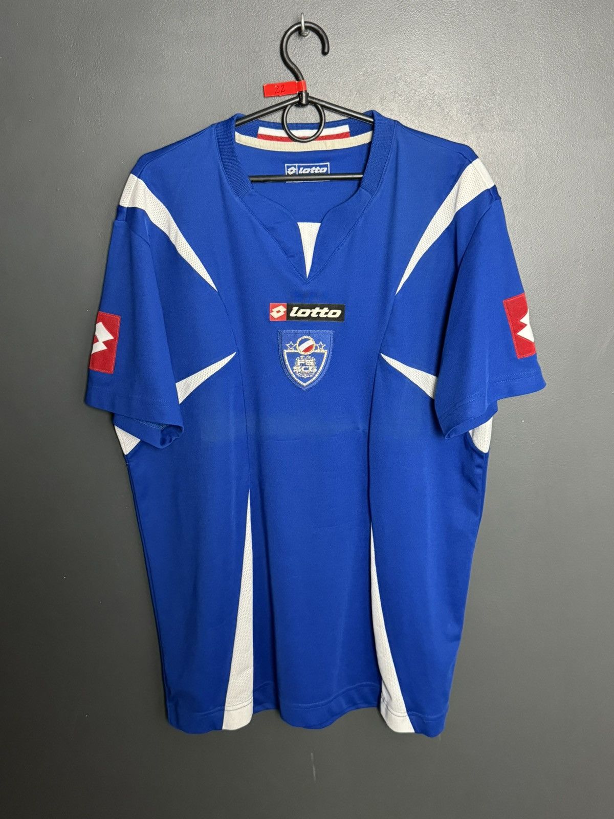 Lotto Sport Serbia & Montenegro National Team 06/07 Home Football Jersey Size US XXL / EU 58 / 5 - 1 Thumbnail