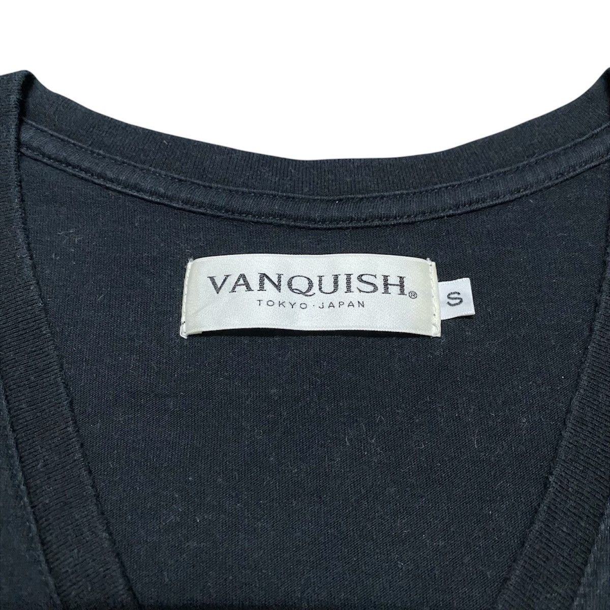 Vanquish Rare‼️🔥Vanquish Photo Tee Fuck The Government V-Neck T-Shirt Size XS / US 0-2 / IT 36-38 - 5 Thumbnail