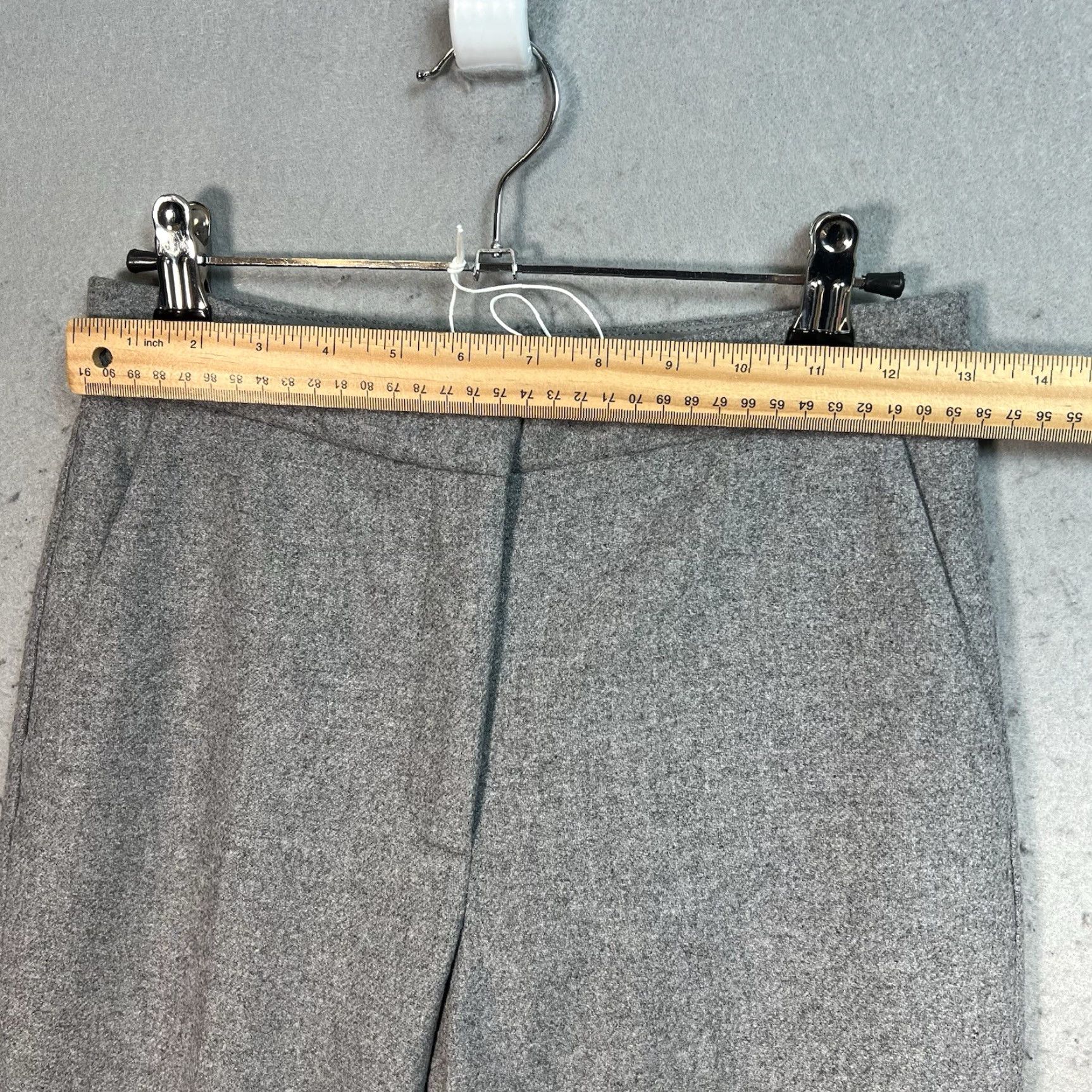 Cos NWT! Cos Wool Blend Pants Womens Size 2 Gray Slim Leg Tapered Size 26" / US 2 / IT 38 - 3 Thumbnail
