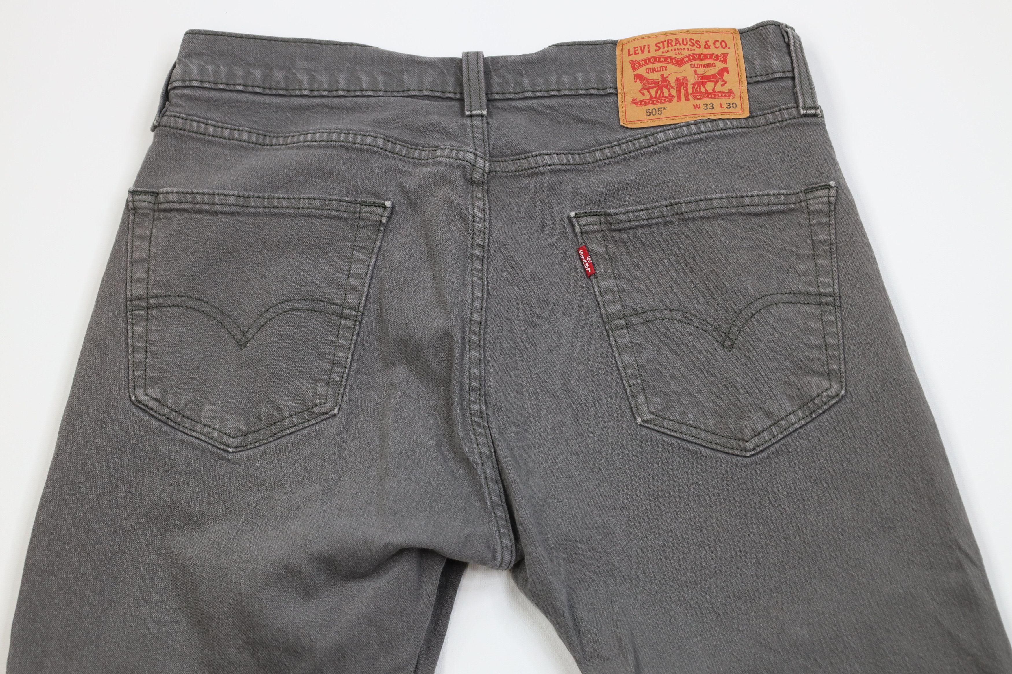 Levi's Vintage Y2K Levis 505 Regular Straight Leg Denim Jeans Gray Size US 33 - 10 Thumbnail