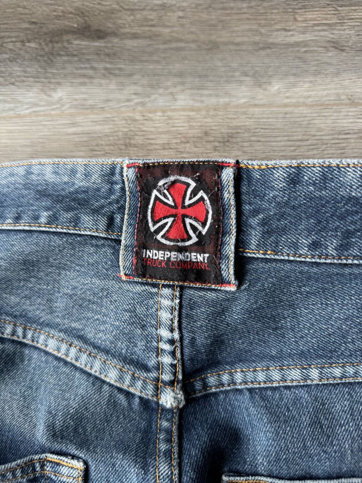 Independent Truck Co. Vintage Independent Truck Company Rap Distressed Jeans Size US 34 / EU 50 - 17 Thumbnail