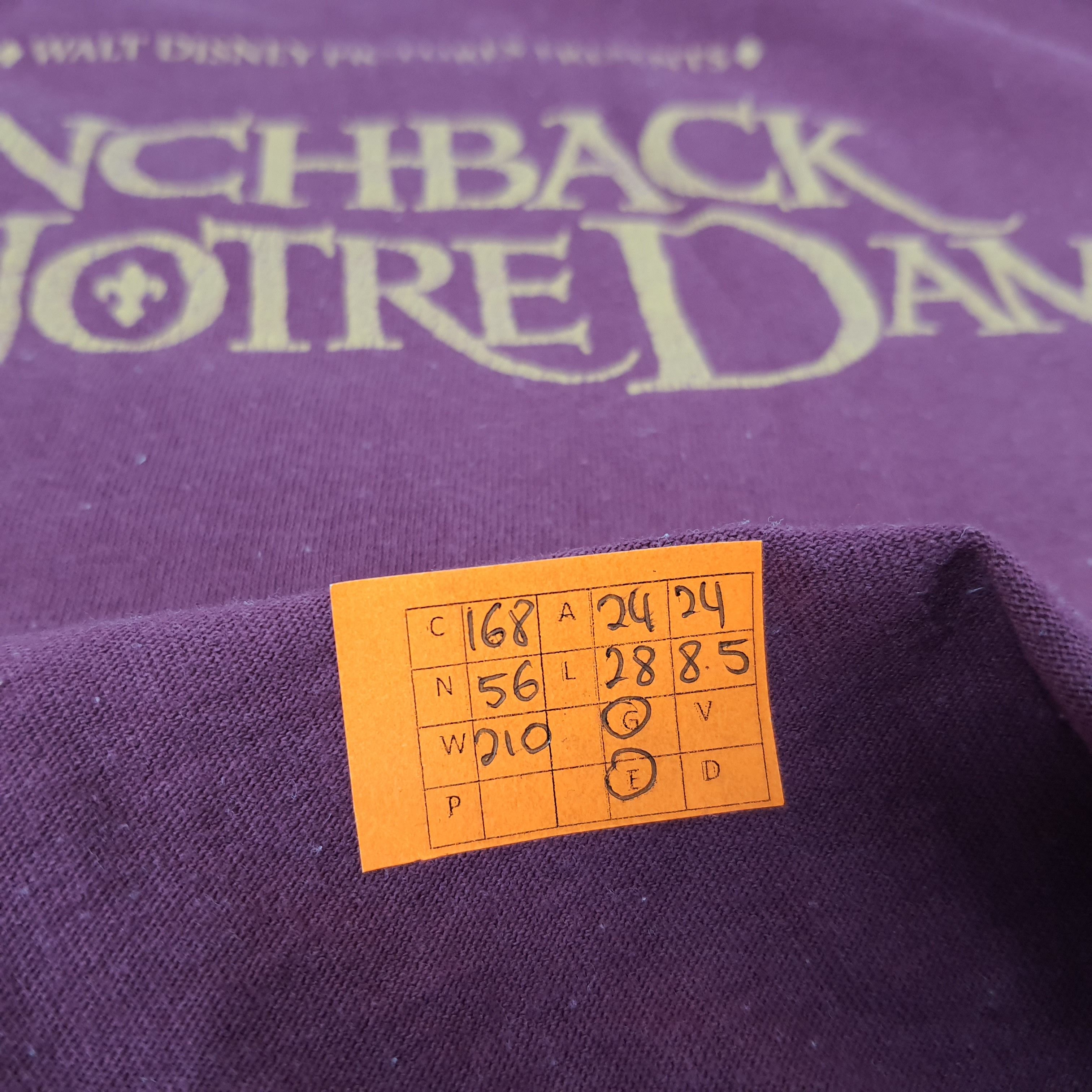 Disney × Vintage Vintage Disney The Hunchback of Notre Dame Movie T-shirt Size US XL / EU 56 / 4 - 8 Thumbnail