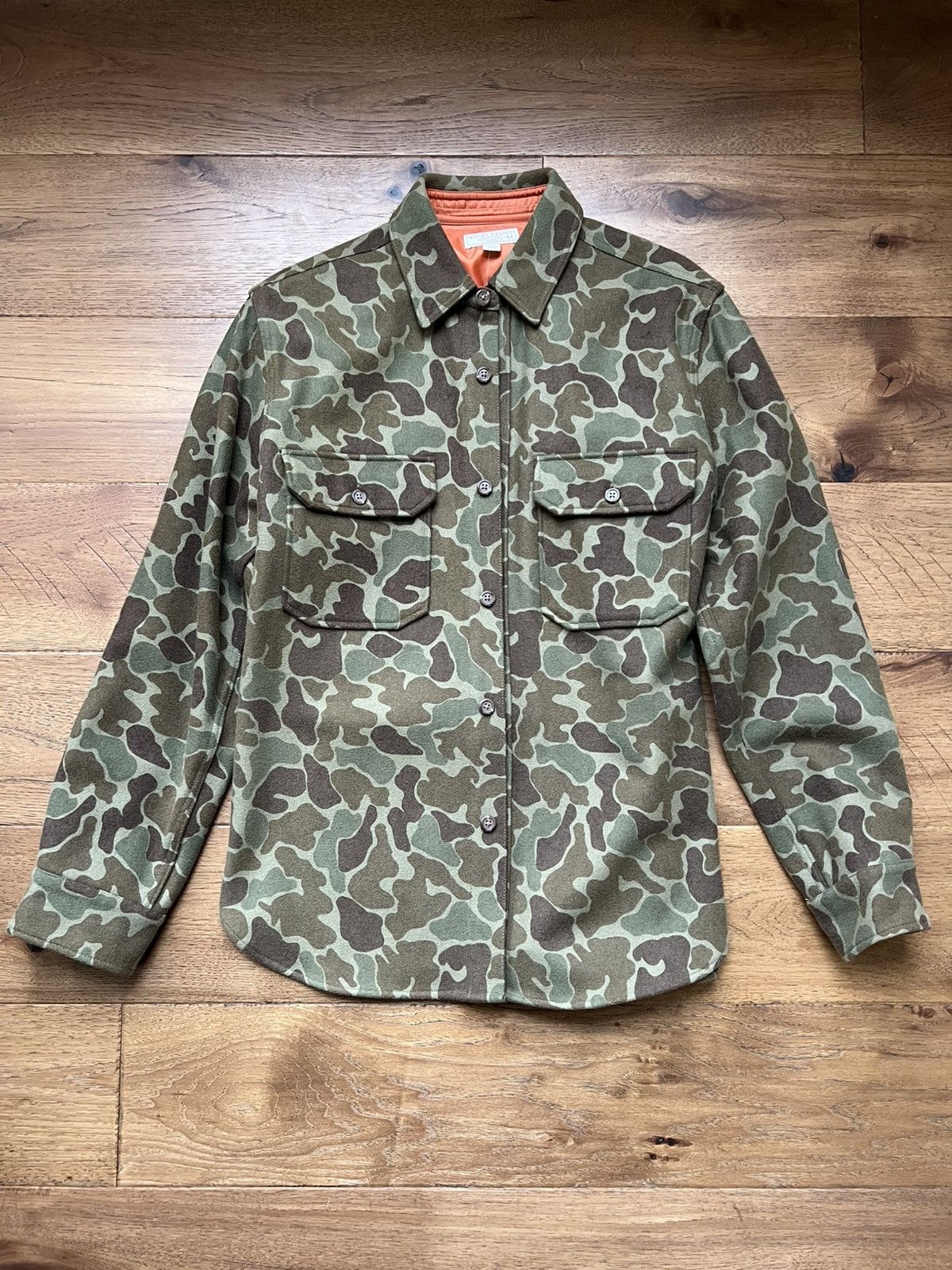 Wallace & Barnes Wallace and Barnes J. Crew Camo Shirt Jacket Medium Shacket Size US M / EU 48-50 / 2 - 1 Thumbnail