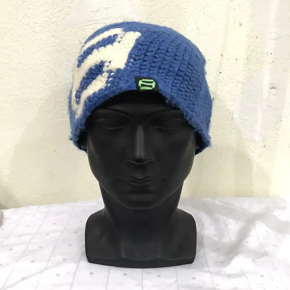 Japanese Brand × Kapital × Vintage Japanese Brand Knit Big Logo Beanie Hat Size ONE SIZE - 2 Thumbnail