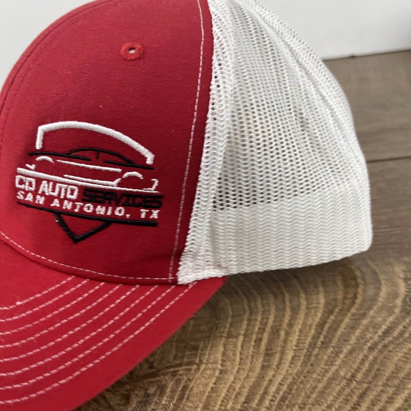Other CD Auto Services Hat San Antonio Texas Adjustable Hat Red Ha Size ONE SIZE - 8 Thumbnail