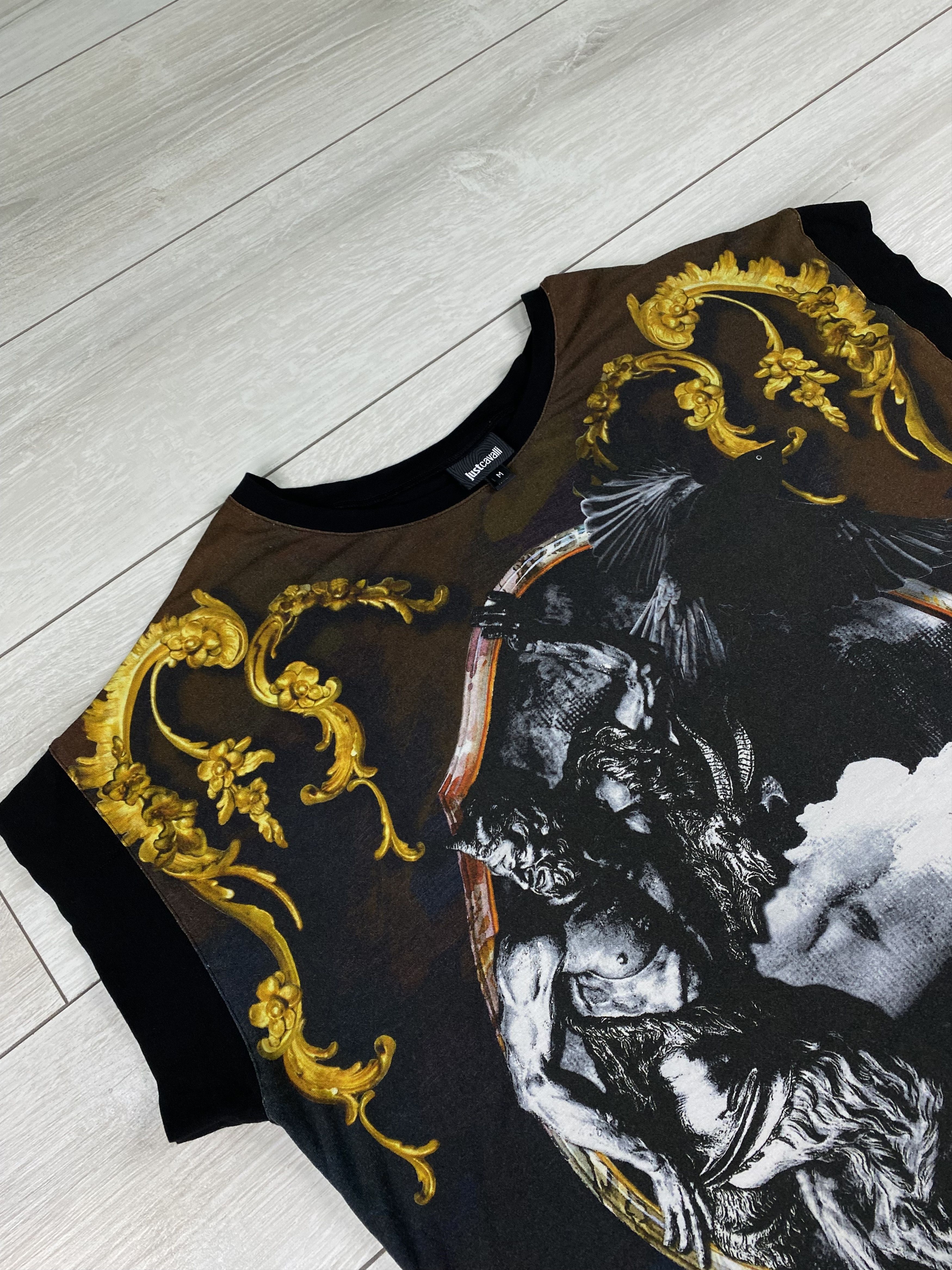 Roberto Cavalli Rare just cavalli womens baroque dress t-shirt toonique Size M / US 6-8 / IT 42-44 - 6 Thumbnail