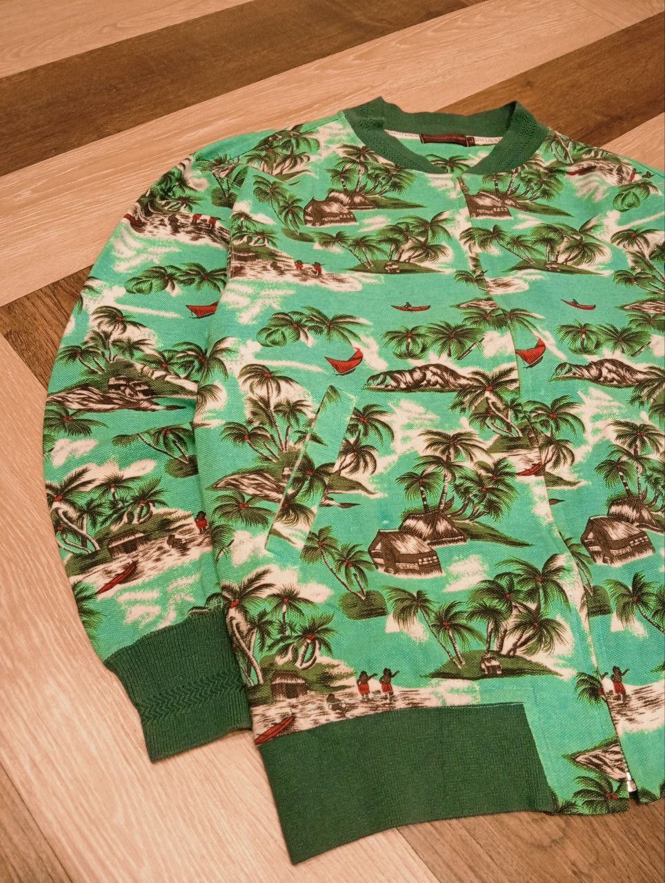 Chaps Ralph Lauren CHAPS RALPH LAUREN ALOHA PRINTED BOMBER JACKET - SIZE L Size US L / EU 52-54 / 3 - 7 Thumbnail