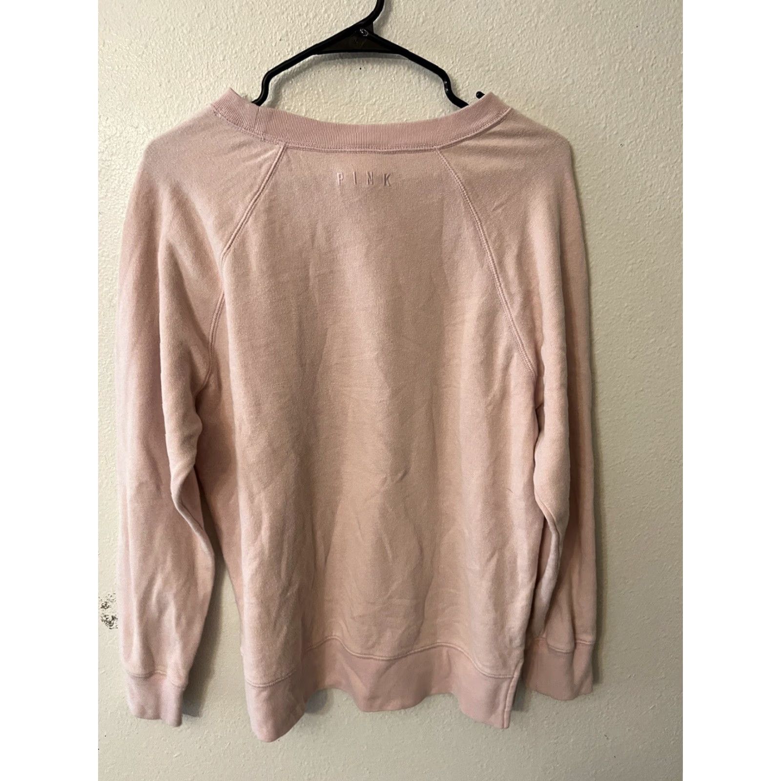 Vintage PINK Victoria's Secret Womens Sweatshirt XS Pink Rose Pullover Activewear Emroidered Size XS / US 0-2 / IT 36-38 - 3 Thumbnail
