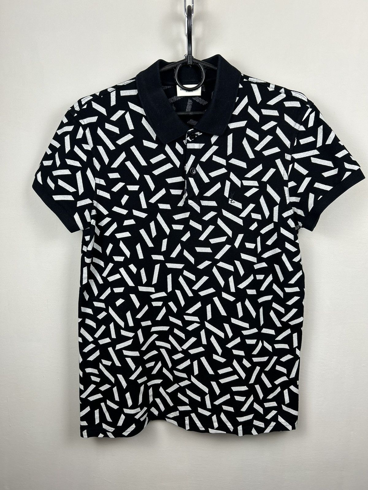 Saint Laurent Paris Geometric Polo Shirt YSL