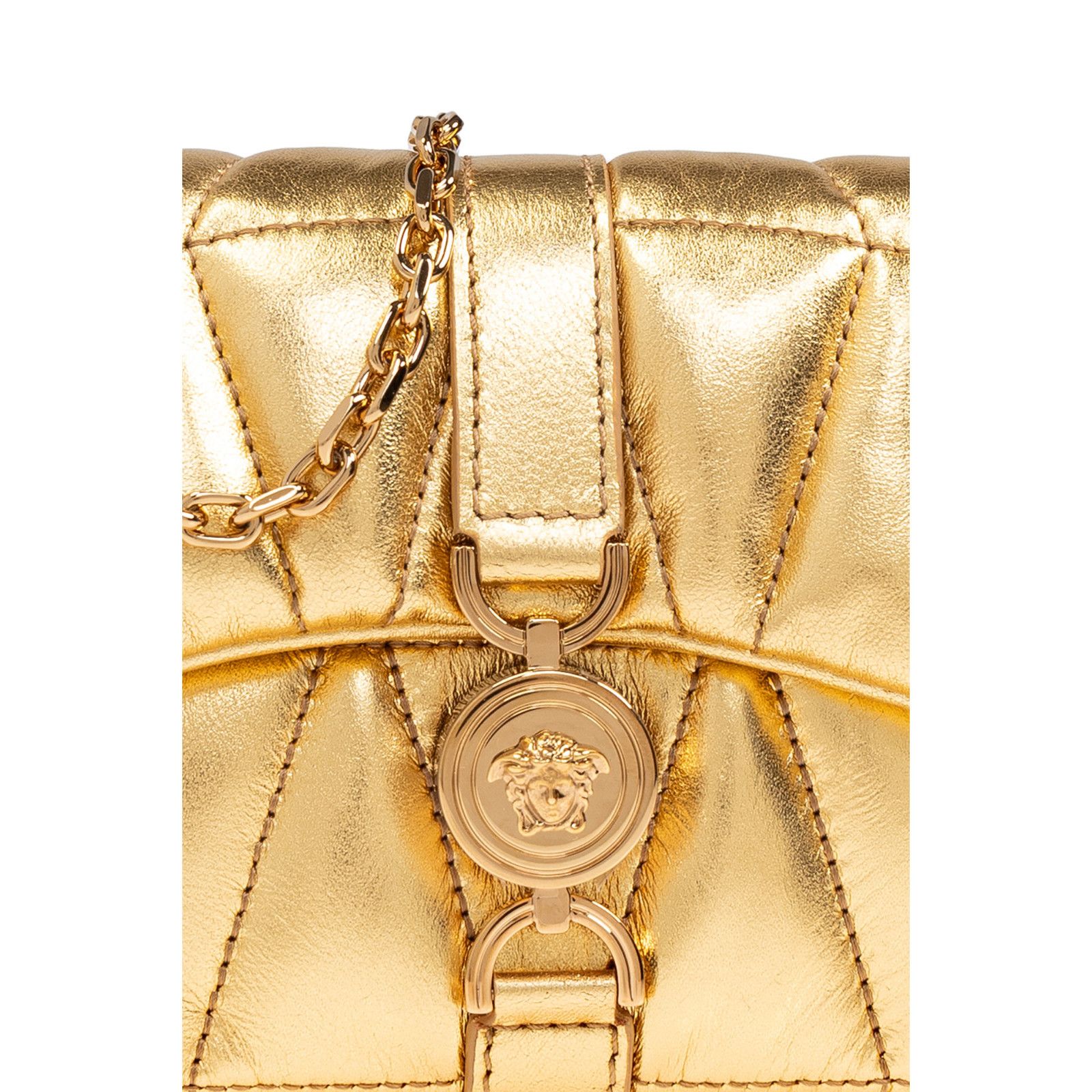 Versace VERSACE Kleo Mini Gold Shoulder Bag New & Authentic Size ONE SIZE - 4 Thumbnail