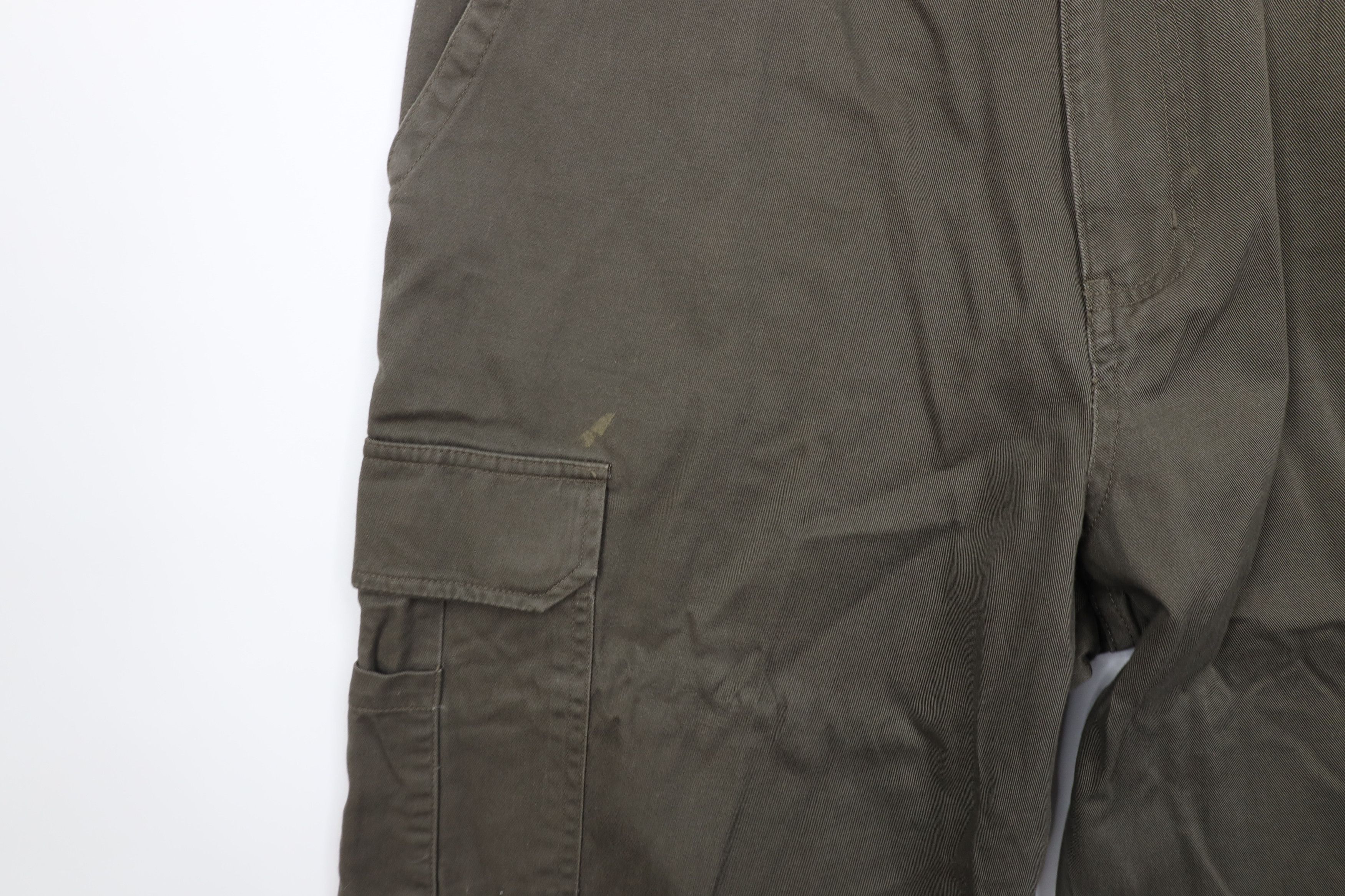 Vintage Vintage 90s Y2K Streetwear Baggy Wide Leg Cargo Pants Green Size US 38 / EU 54 - 7 Thumbnail