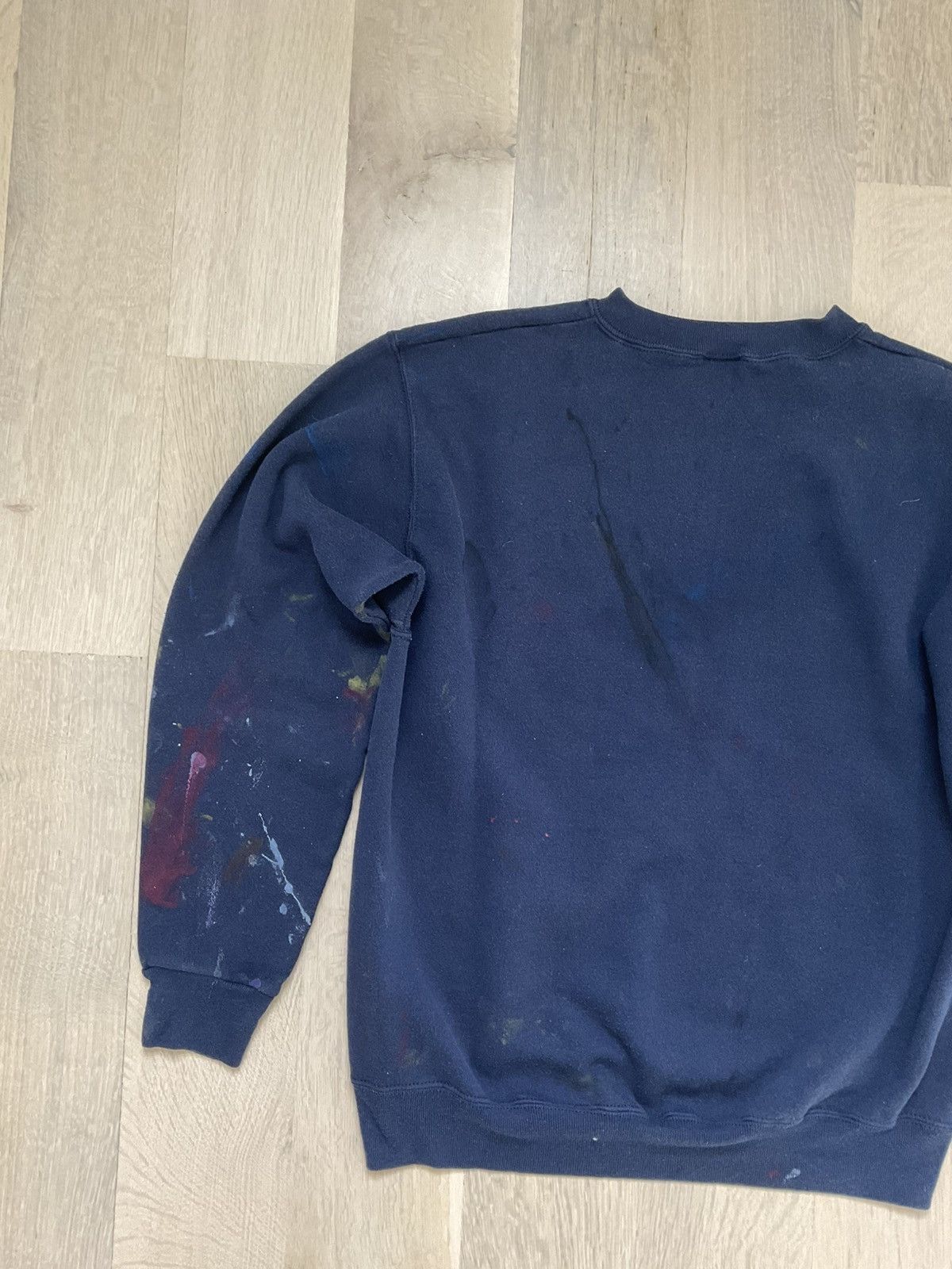 Vintage Vintage Paint Splatter Distressed Crewneck Sweatshirt Size US M / EU 48-50 / 2 - 6 Thumbnail