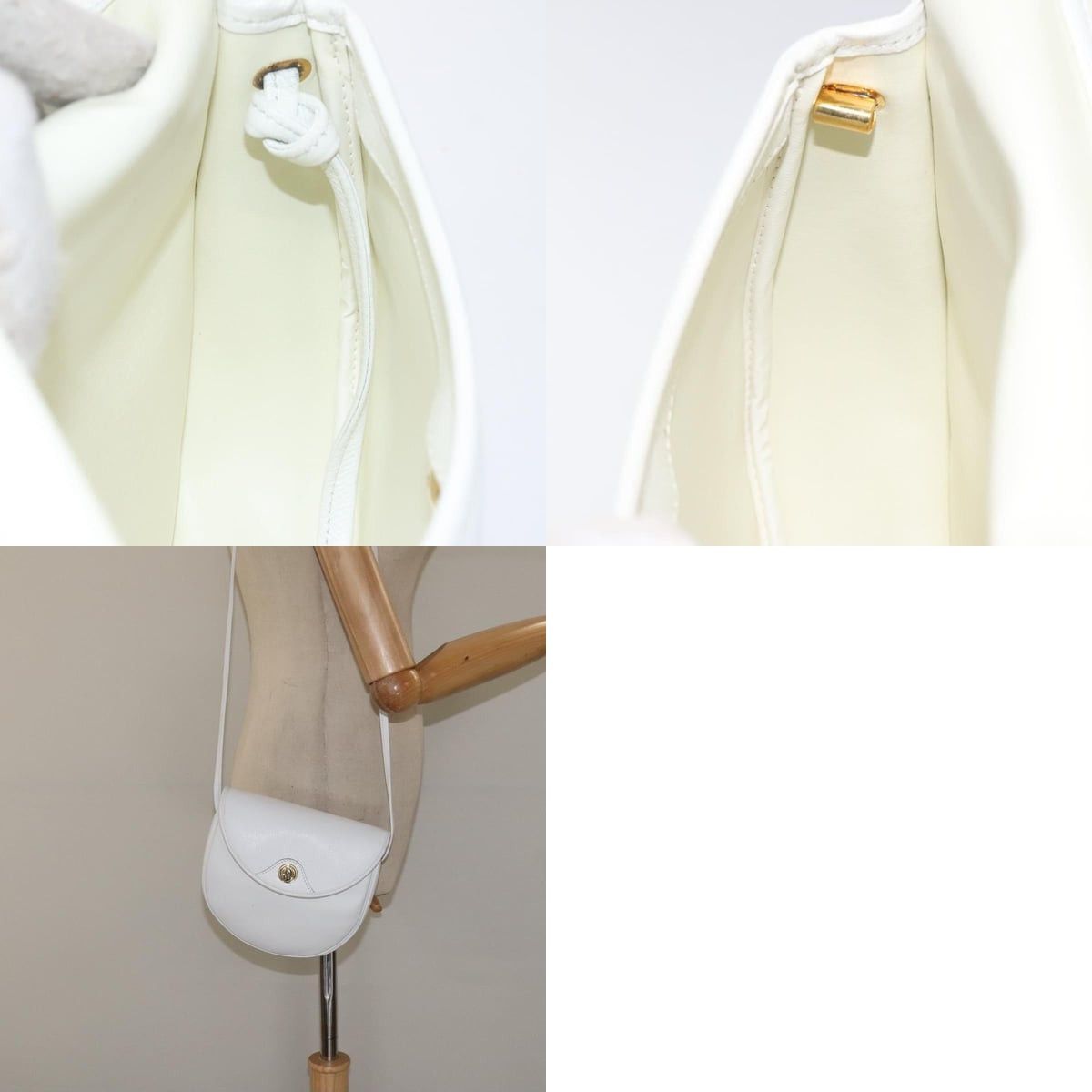 Dior DIOR Shoulder Bag Leather White Gold Size ONE SIZE - 12 Thumbnail