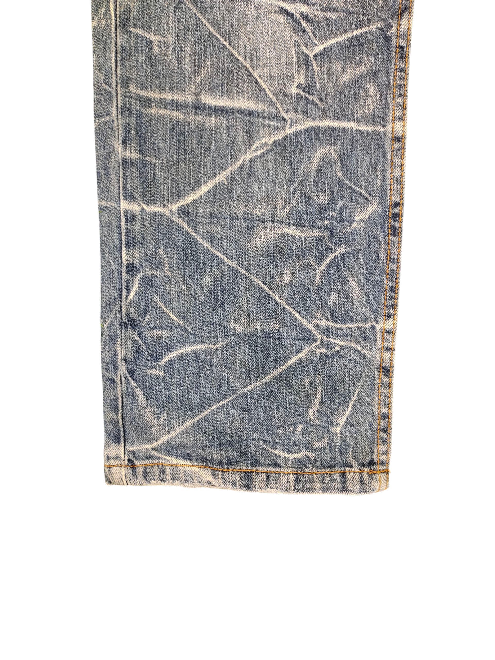 Japanese Brand Vintage Nylaus Japan Double Waist Clawmark Honeycomb Jeans Size US 30 / EU 46 - 7 Thumbnail