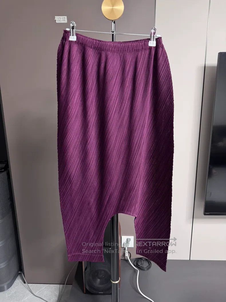 Issey Miyake size:5 Twill Low-Crotch Pants - Wine Red