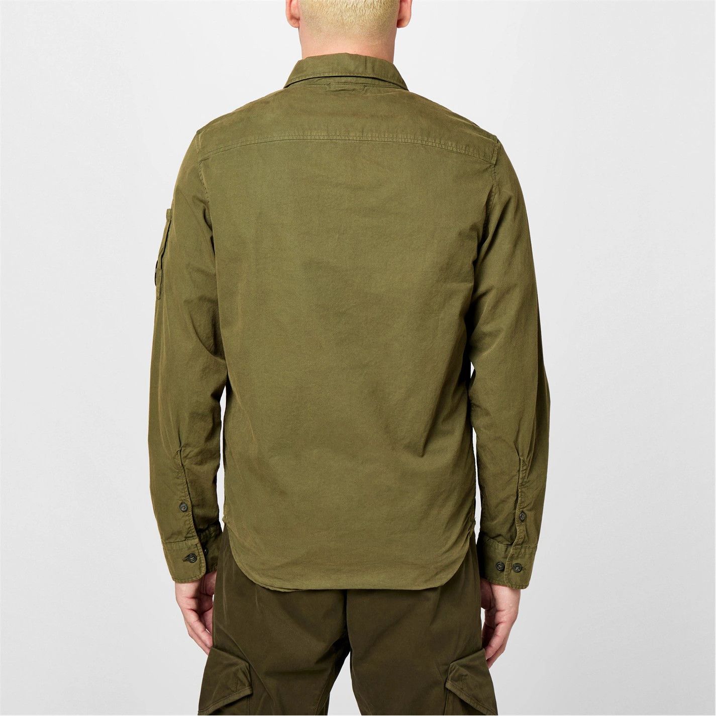 C.P. Company o1g2r1mq0426 Gabardine Lens Long Sleeve Overshirt in Green Size US XXL / EU 58 / 5 - 4 Thumbnail