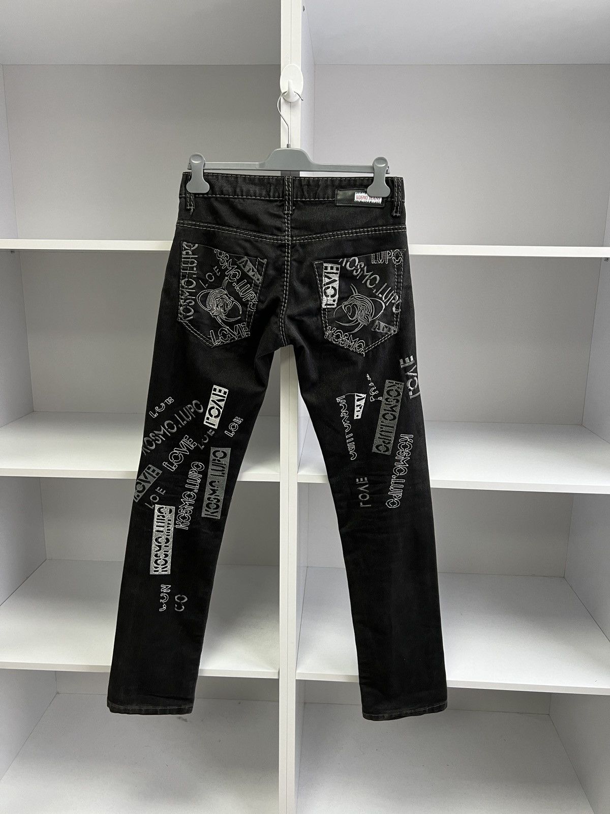 Japanese Brand × Vintage Vintage Kosmolupo Y2K Japanese Style Archival Black Pants Size US 30 / EU 46 - 13 Thumbnail