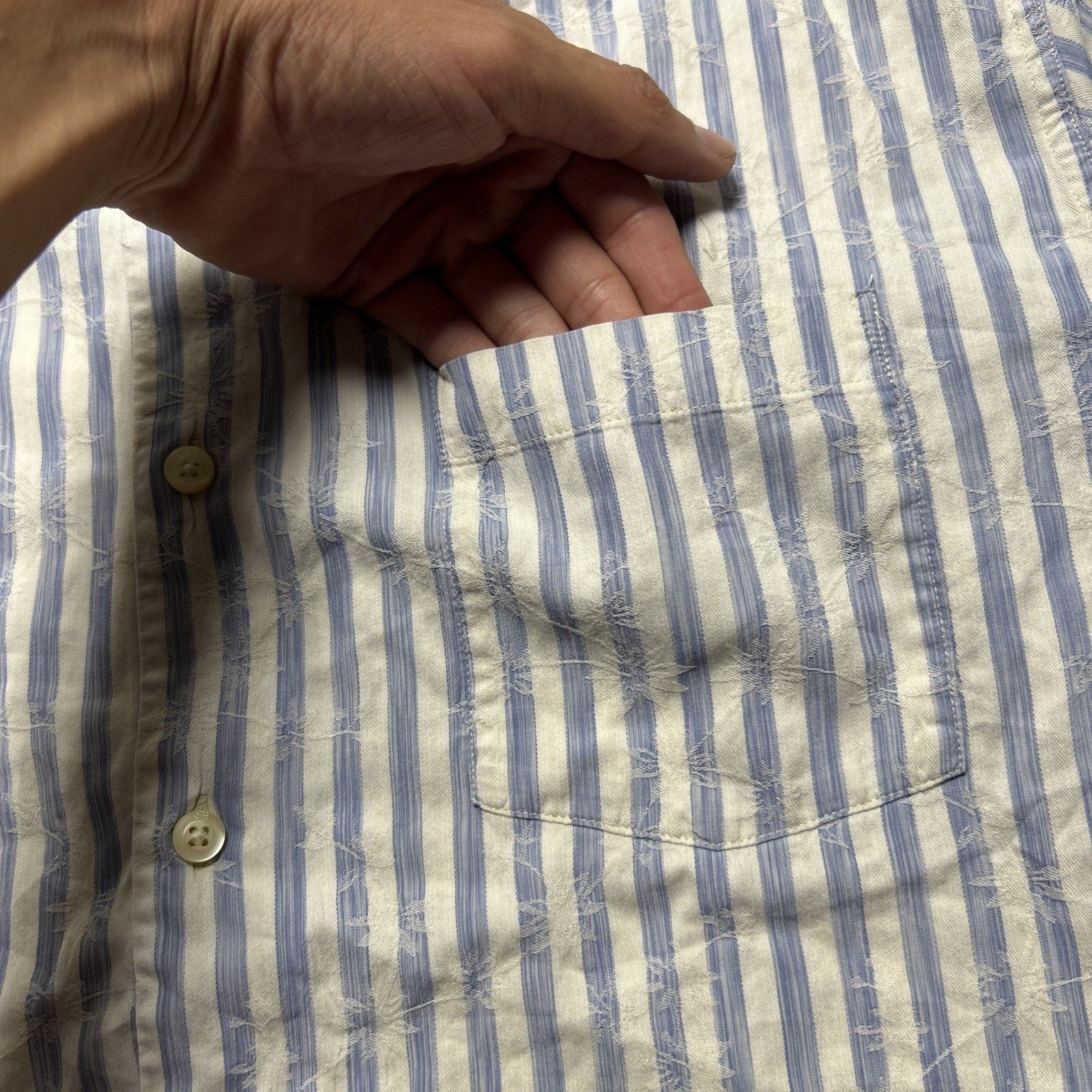 Tommy Bahama Tommy Bahama Button Up Silk Shirt Large Long Sleeve Pocket Size US L / EU 52-54 / 3 - 6 Thumbnail