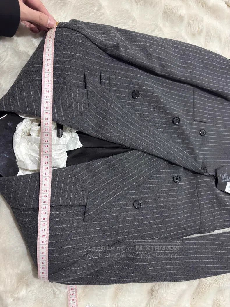 Saint Laurent Paris Saint Laurent Paris Flannel Double-breasted Men's Suit Jac Size US S / EU 44-46 / 1 - 7 Thumbnail