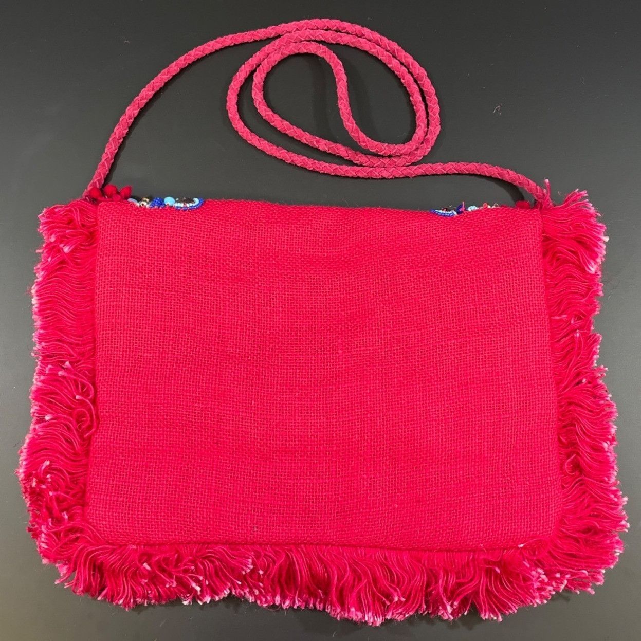 Other Shashi Women's Pink Beaded Purse/Clutch Crossbody SKU 5006 Size ONE SIZE - 2 Thumbnail