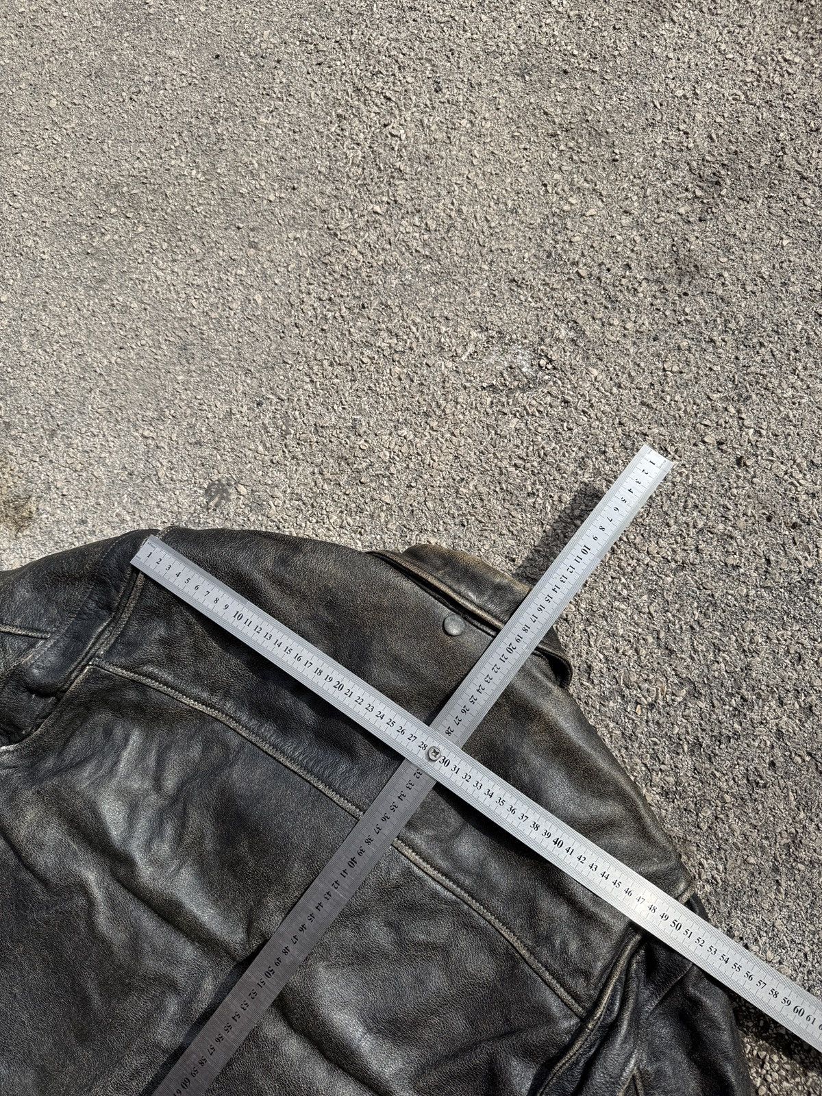Emporio Armani Emporio Armani Archive Distressed Leather Pilot EA Test Piec Size US L / EU 52-54 / 3 - 18 Thumbnail
