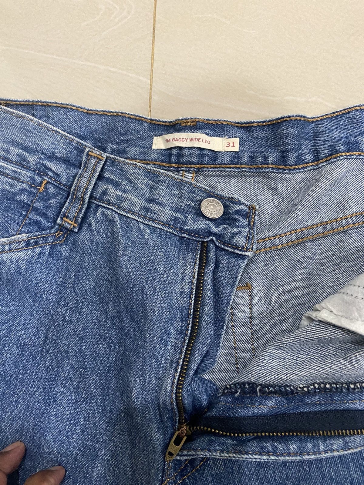 Levi's Vintage Clothing Rare Desig Levis Baggy Danim Size 30" / US 8 / IT 44 - 9 Thumbnail