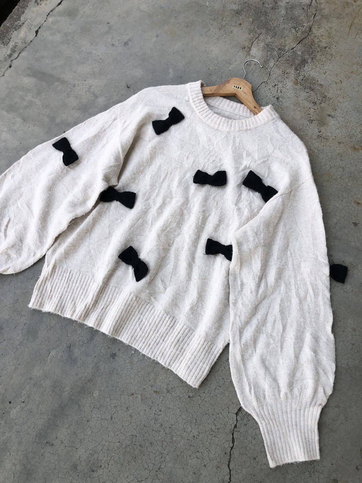 Designer × Vintage 🔴Japanesebrand Knitting Pullover Memeri Baggy Pattern Size US L / EU 52-54 / 3 - 2 Thumbnail