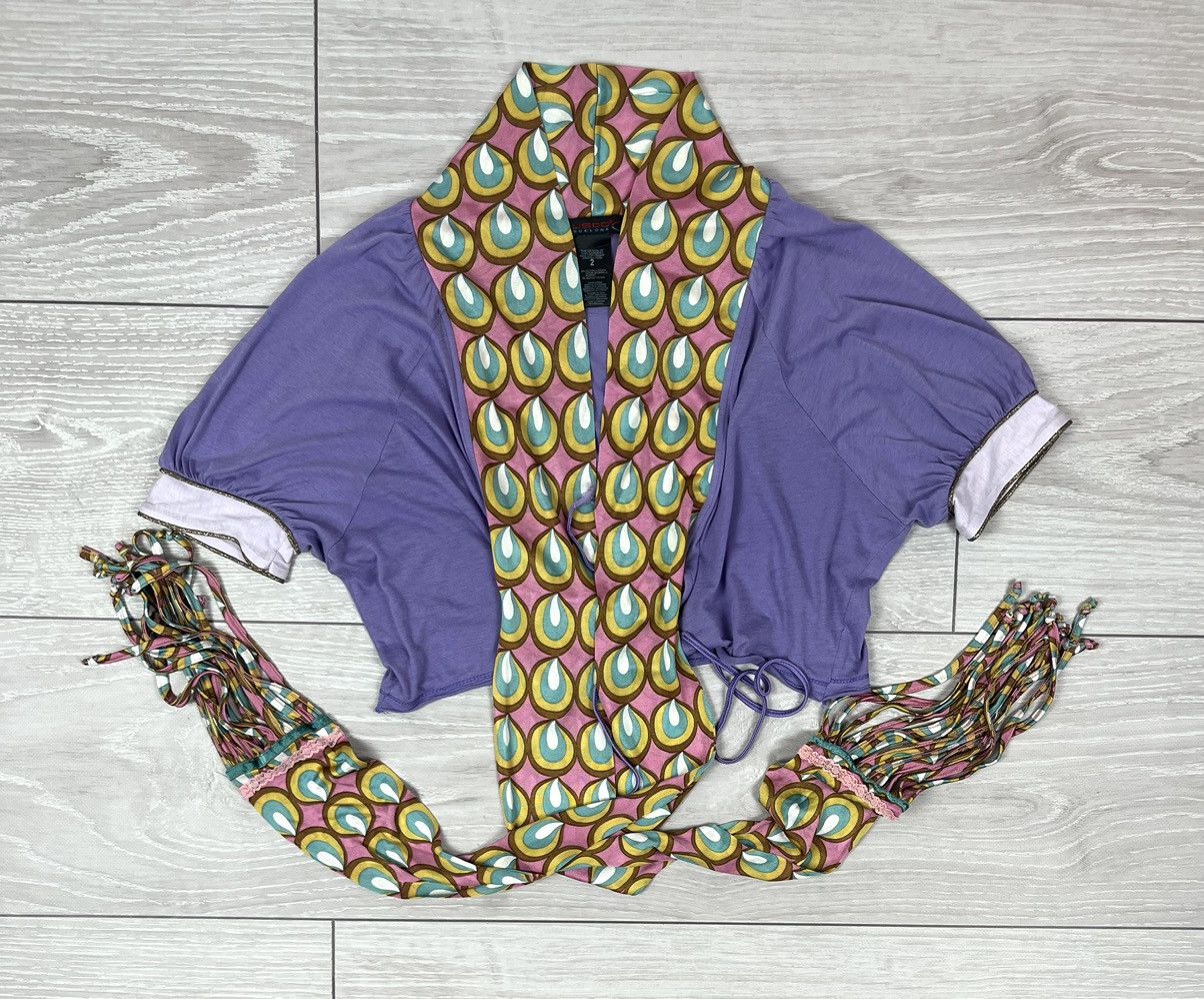 Custo Barcelona Custo Barcelona Y2K Multicolor Crop Top Blouse Size M / US 6-8 / IT 42-44 - 1 Thumbnail