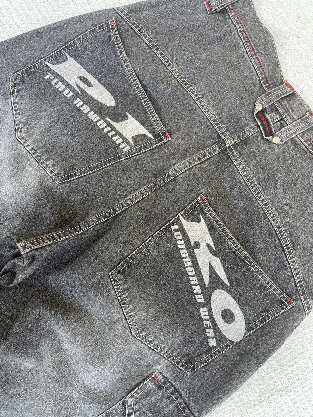 JNCO Last Drop🔥Rare🔥Vintage Piko Hawaiian Cargo Baggy Jeans Size US 32 / EU 48 - 7 Thumbnail