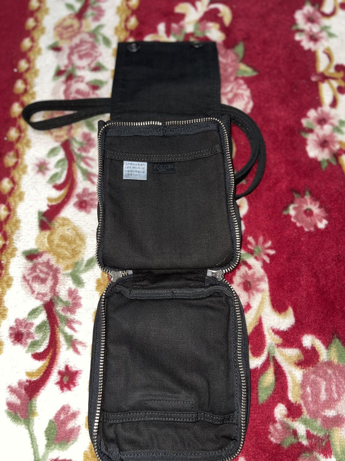 Japanese Brand × Porter Porter Shoulder Bag Indigo Black Denim Size ONE SIZE - 6 Thumbnail