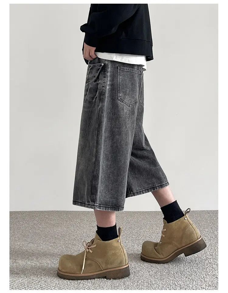 Japanese Brand × Jean Baggy Denim Shorts, Jean Shorts Size US 30 / EU 46 - 1 Thumbnail