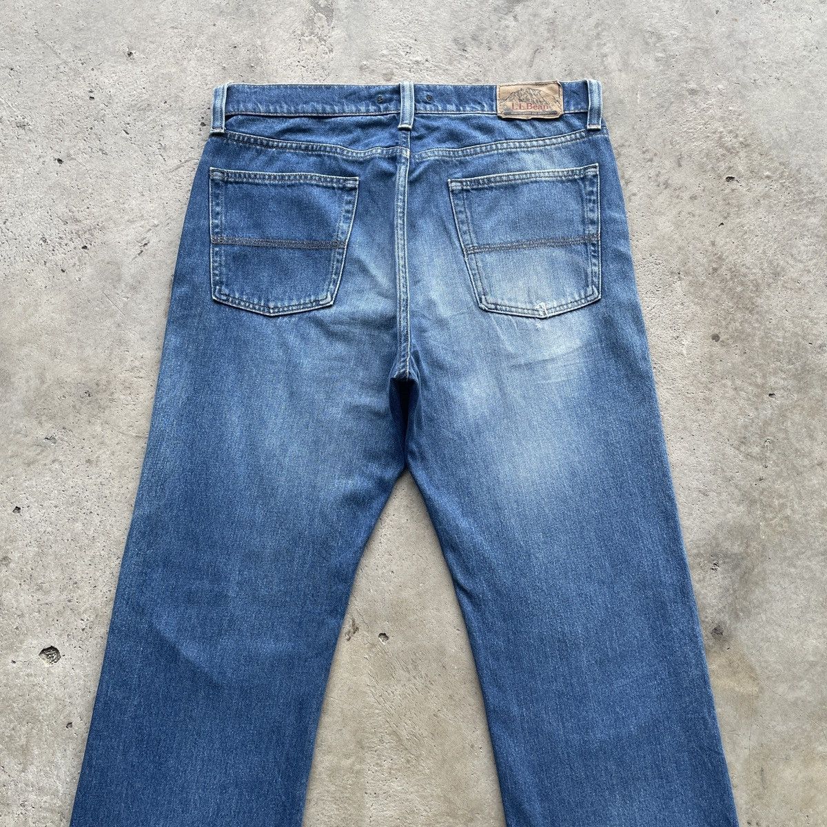 L.L. Bean Vintage L.L BEAN Jeans Faded Distressed Pants Denim W34x30 Size US 34 / EU 50 - 10 Thumbnail
