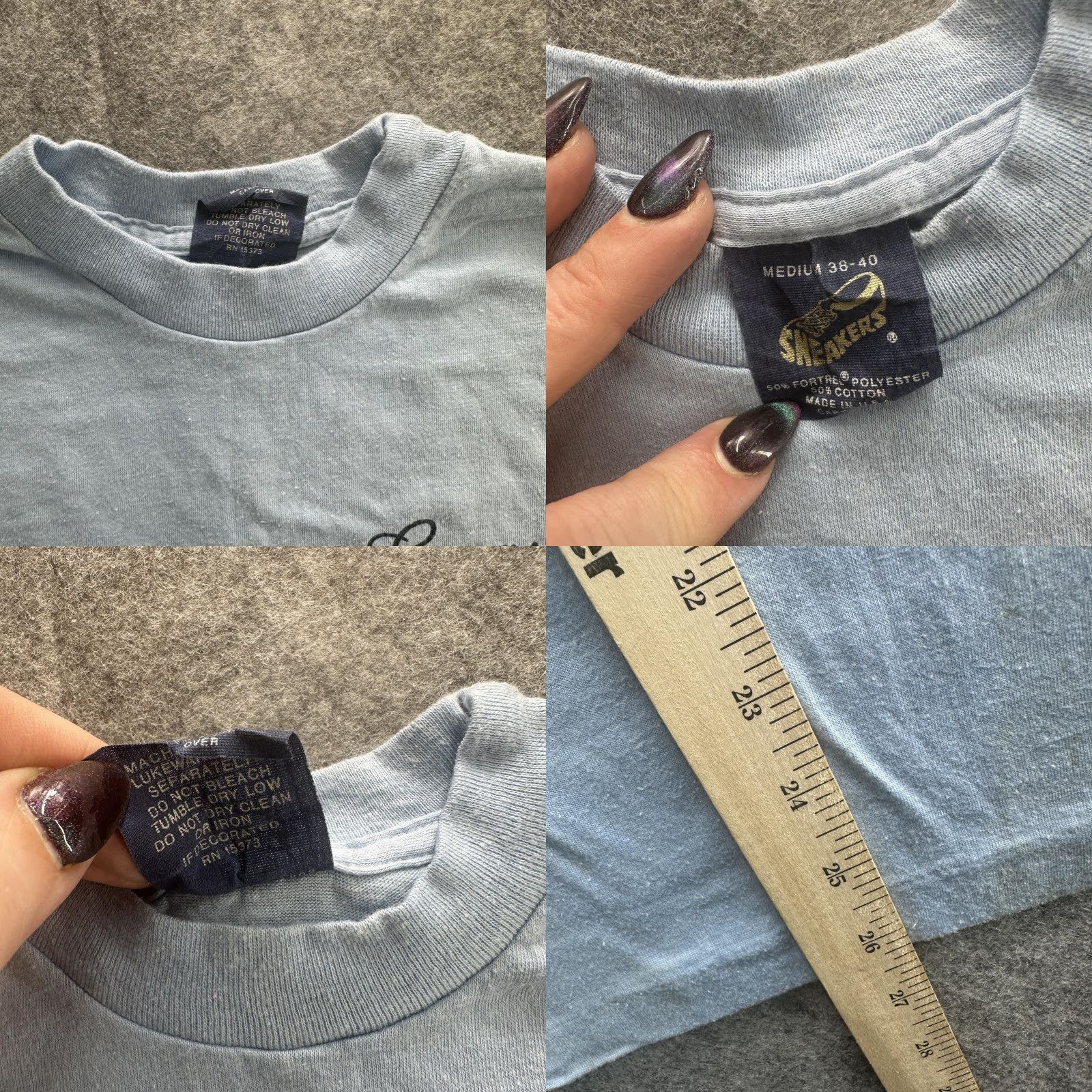 Other VINTAGE Garvin's Shirt Mens Medium Blue Mardi Gras 1987 Event Tee T-Shirt 80s Size US M / EU 48-50 / 2 - 8 Thumbnail