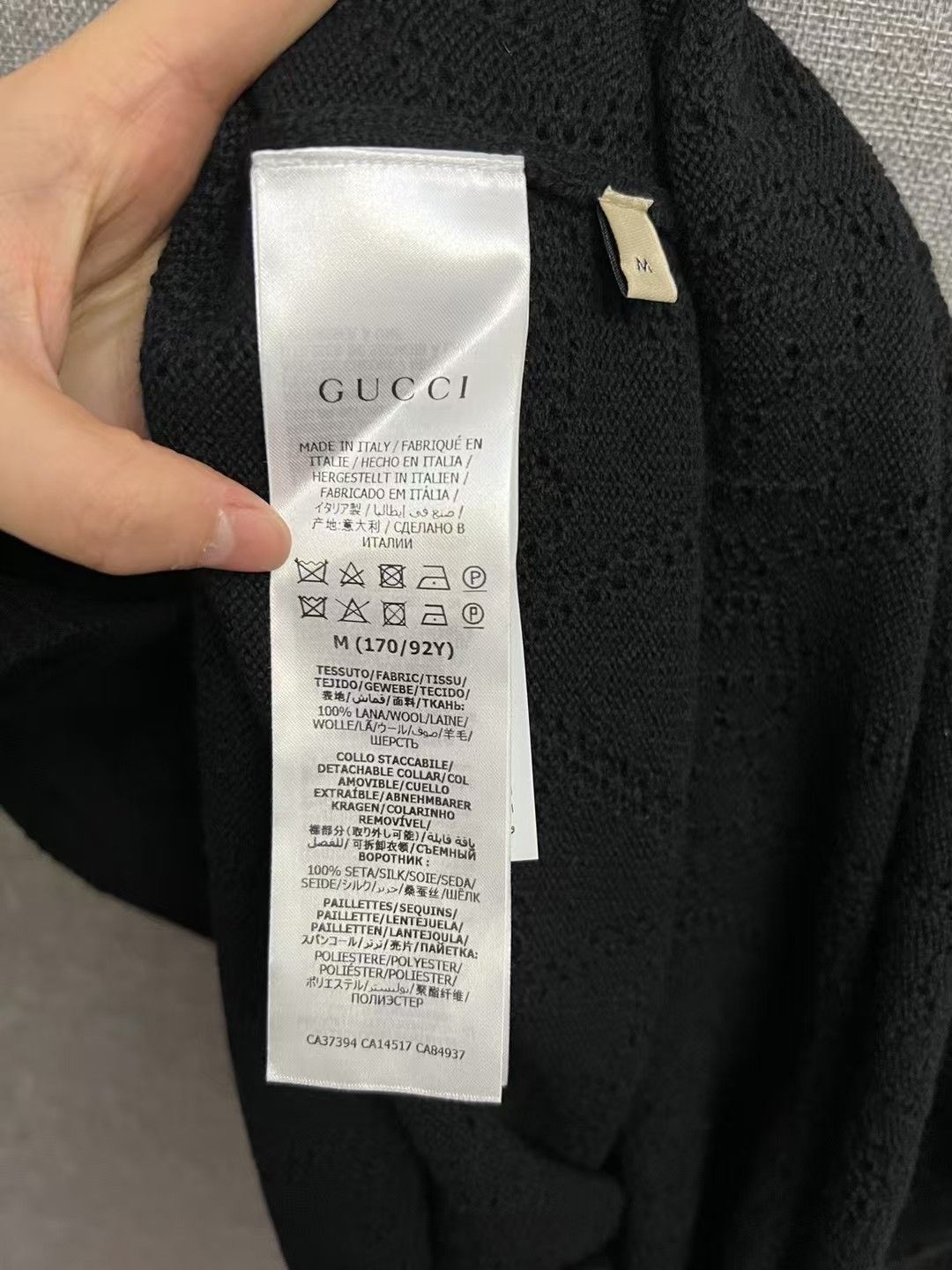 Gucci Gucci black hollow dark pattern doll collar dress Size M / US 6-8 / IT 42-44 - 6 Thumbnail