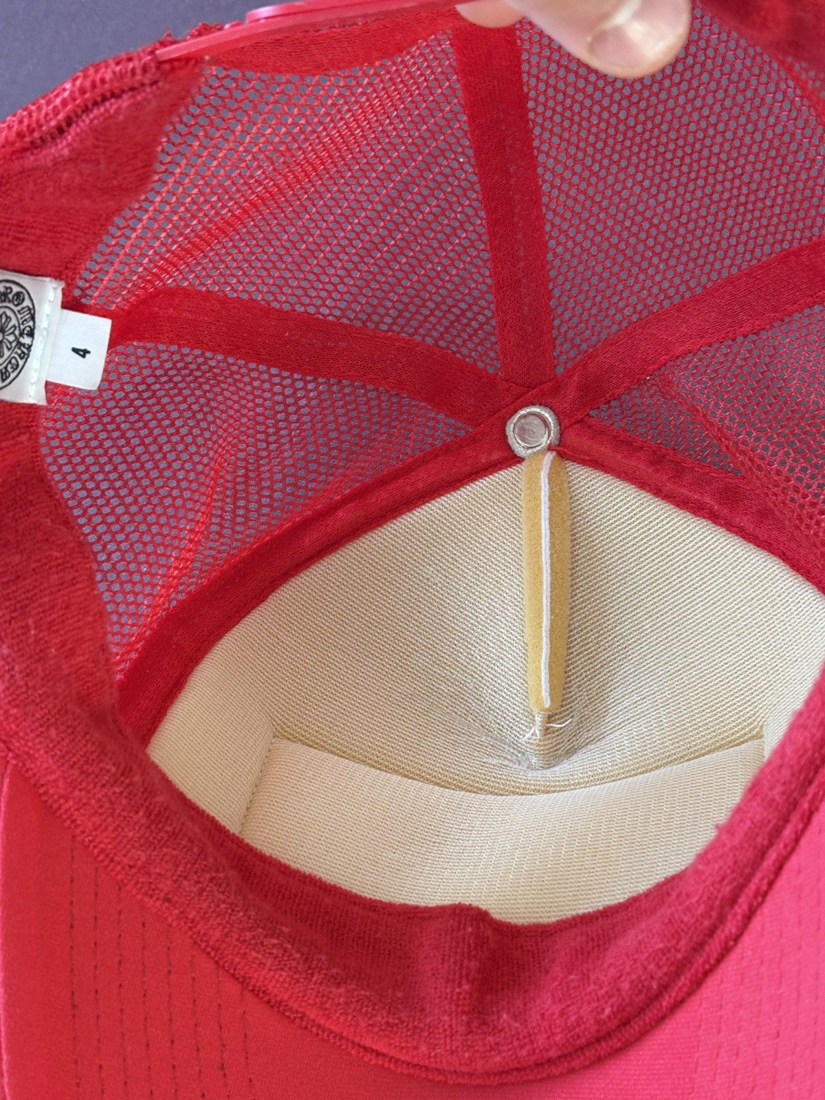 Chrome Hearts Chrome hearts red trucker cap Fuck Size ONE SIZE - 4 Thumbnail
