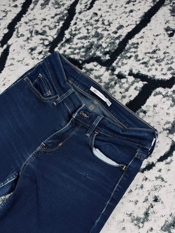 Levi's Levis 710 super skinny jeans 27 blue Size 27" / US 4 / IT 40 - 3 Thumbnail