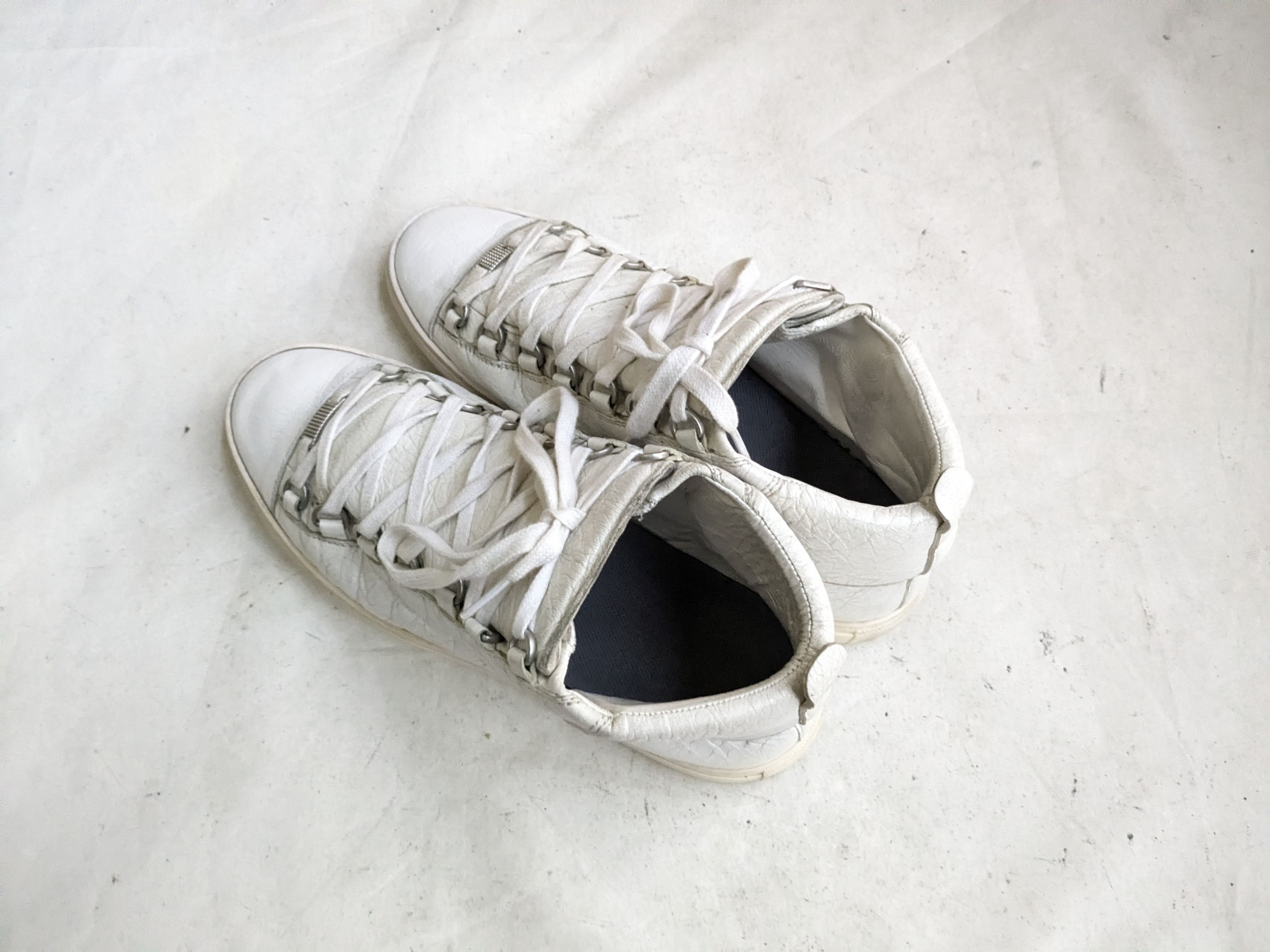 Balenciaga Balenciaga Arena White 9 Leather High Tops Size US 9 / EU 42 - 9 Thumbnail