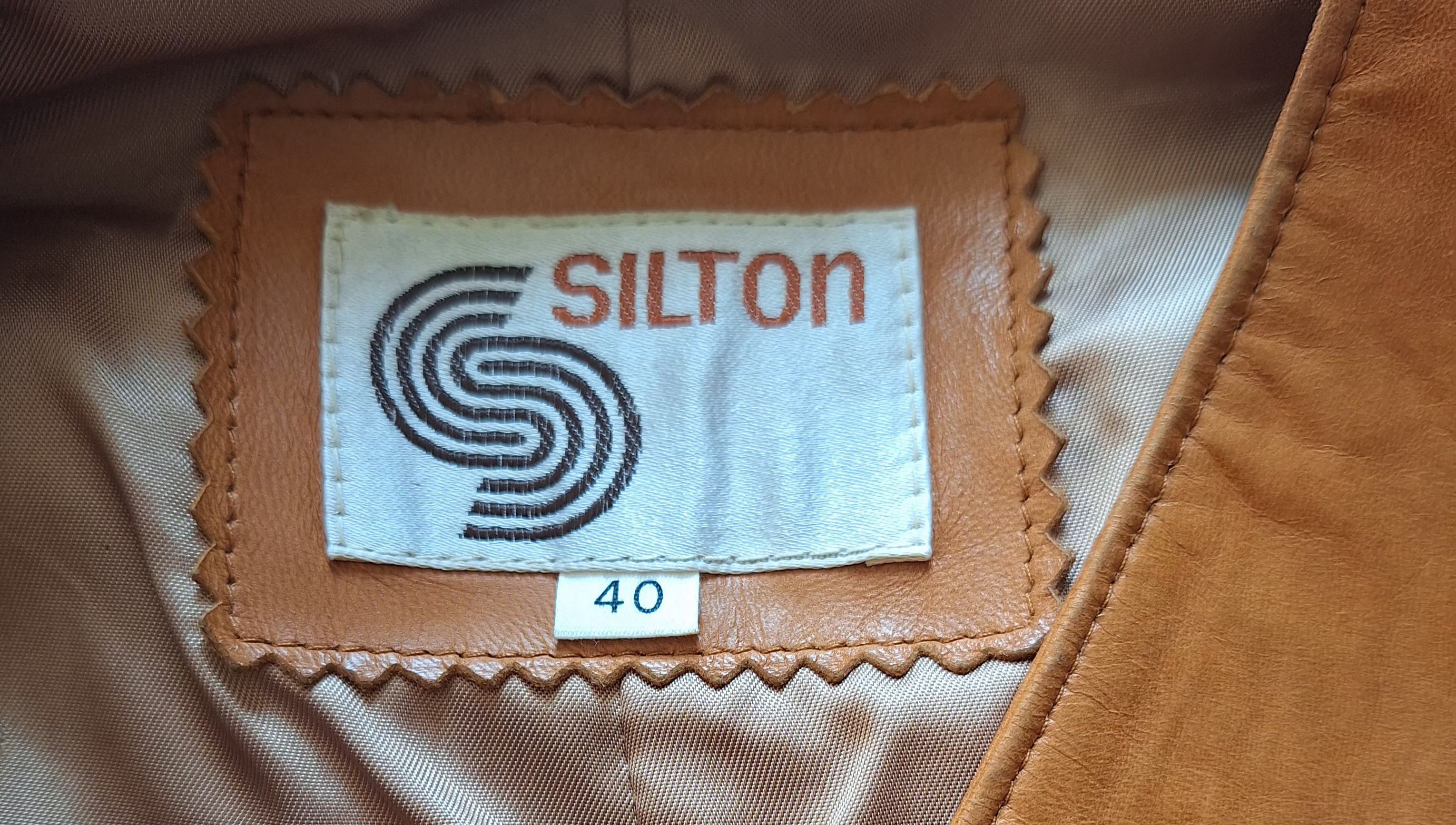 Other Vintage Silton Tan Leather Vest - Western Cowboy Style - L Size US L / EU 52-54 / 3 - 2 Thumbnail