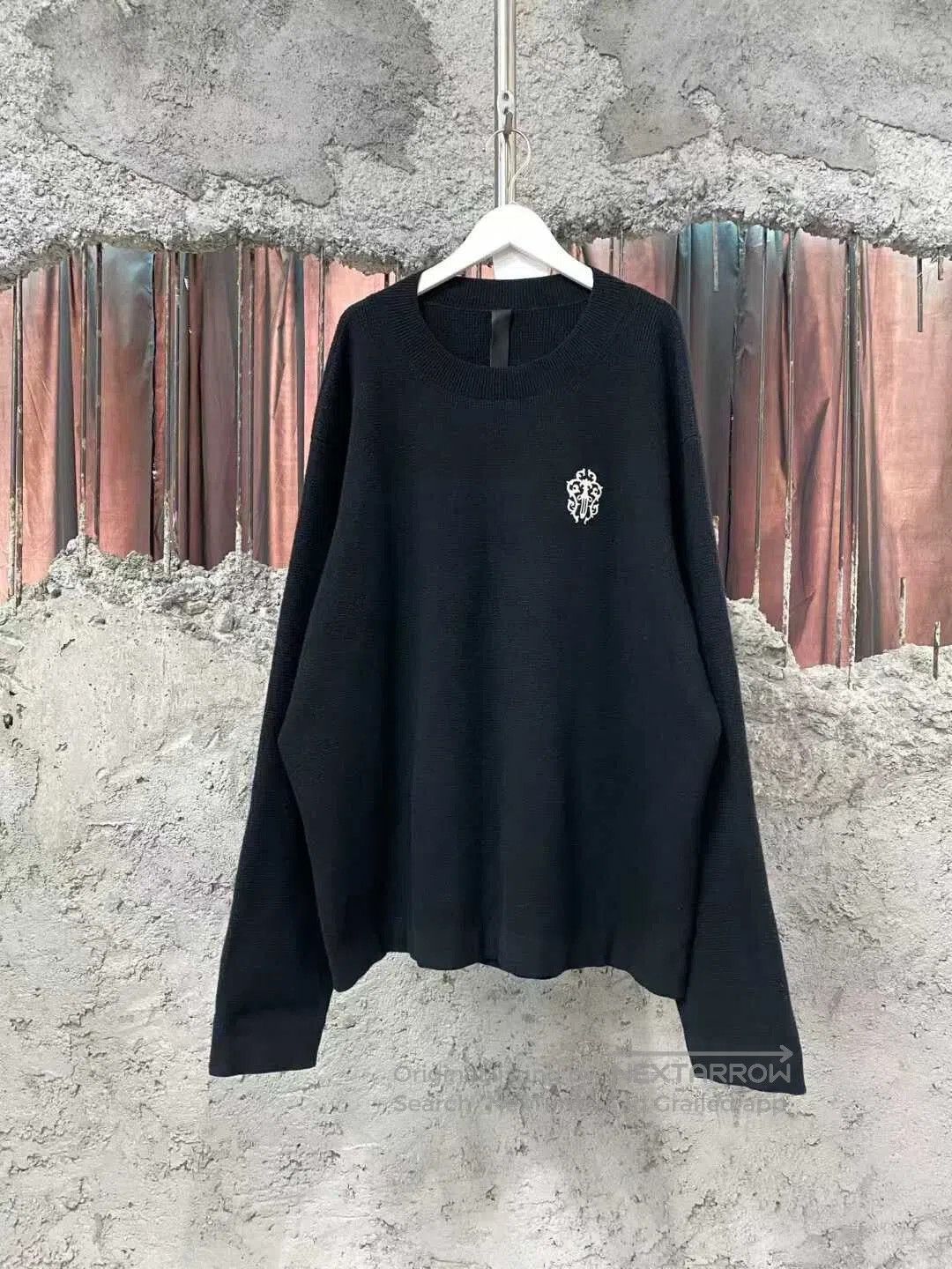Chrome Hearts black cashmere sword sweater by chrome hearts. Size US XL / EU 56 / 4 - 1 Thumbnail