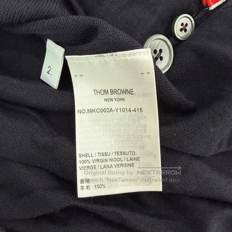 Thom Browne Thom Browne Black Wool Open-Cardigan Size US M / EU 48-50 / 2 - 6 Thumbnail