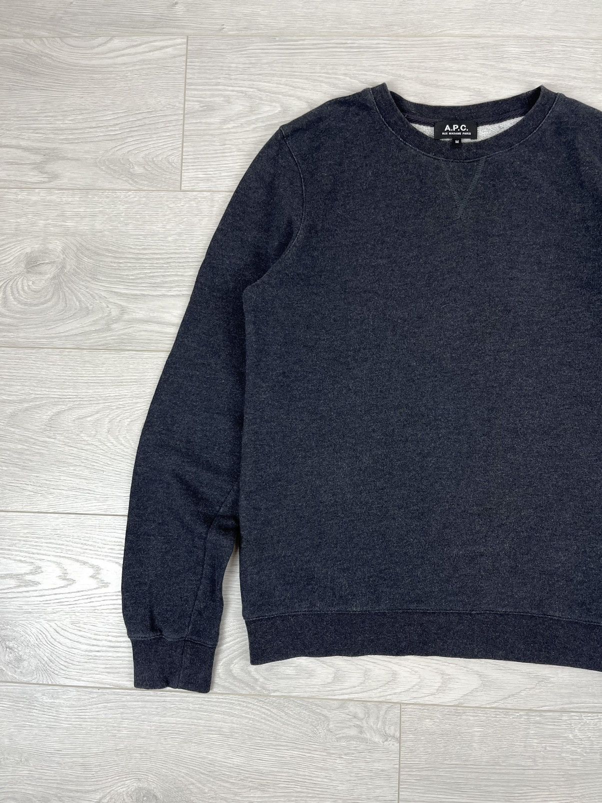 A.P.C. × Designer A.P.C. Basic Grey Crew Neck Sweatshirt Size US M / EU 48-50 / 2 - 4 Thumbnail