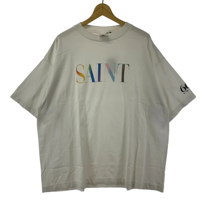 Saint Michael Rainbow Logo Print T-Shirt | Grailed