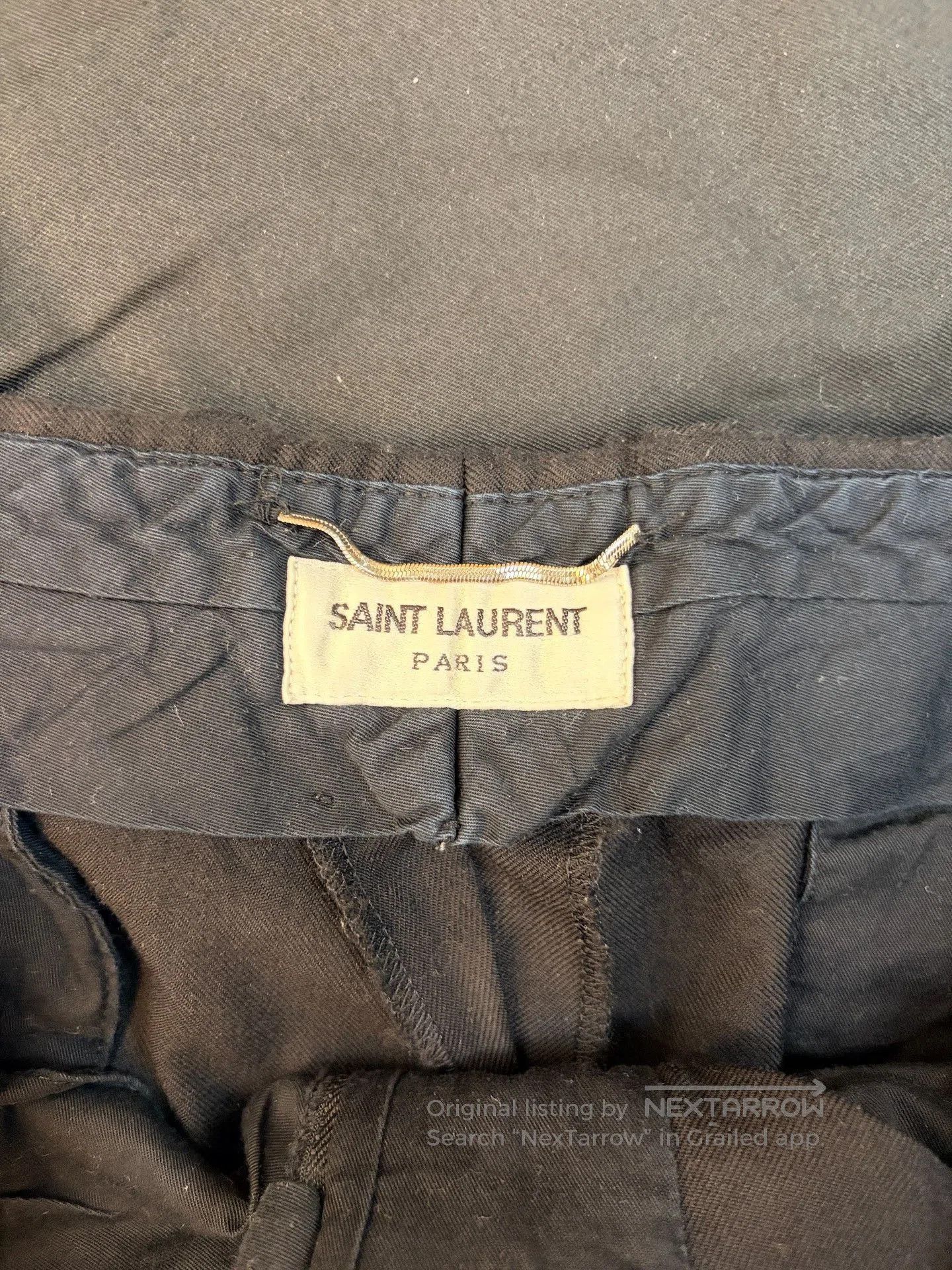 Saint Laurent Paris Saint Laurent 2016 SS Black Wool Trousers. Size US 36 / EU 52 - 3 Thumbnail