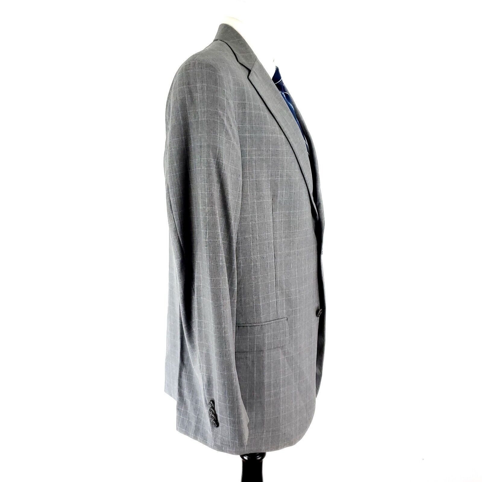 Hart Schaffner Marx Hart Schaffner Marx Guabello Super 130s Wool 2 Button Blazer Size 42R - 6 Thumbnail
