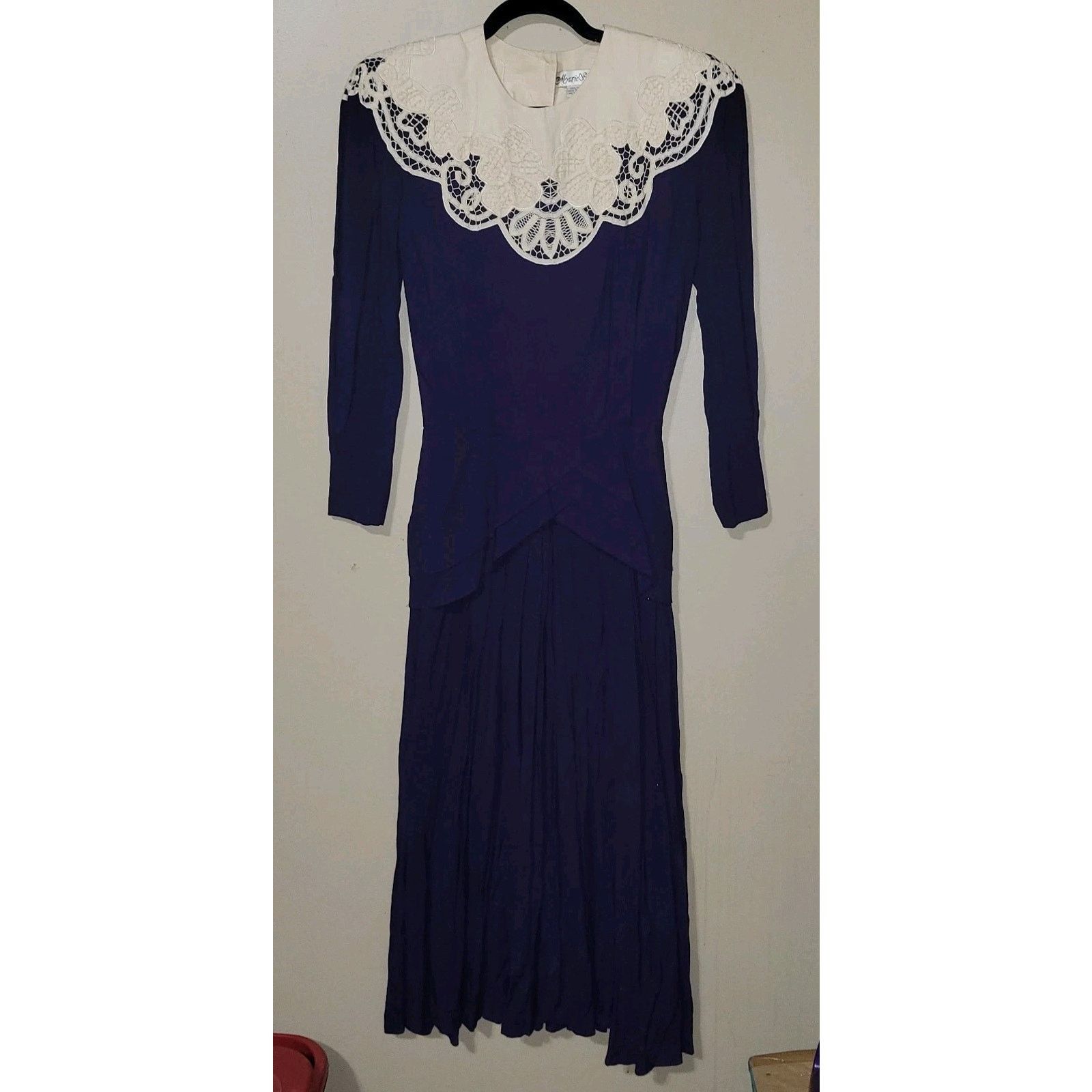& Other Stories Vintage 80s Retro Marie St. Claire Victorian Style Maxi Sz 6 Size M / US 6-8 / IT 42-44 - 1 Thumbnail