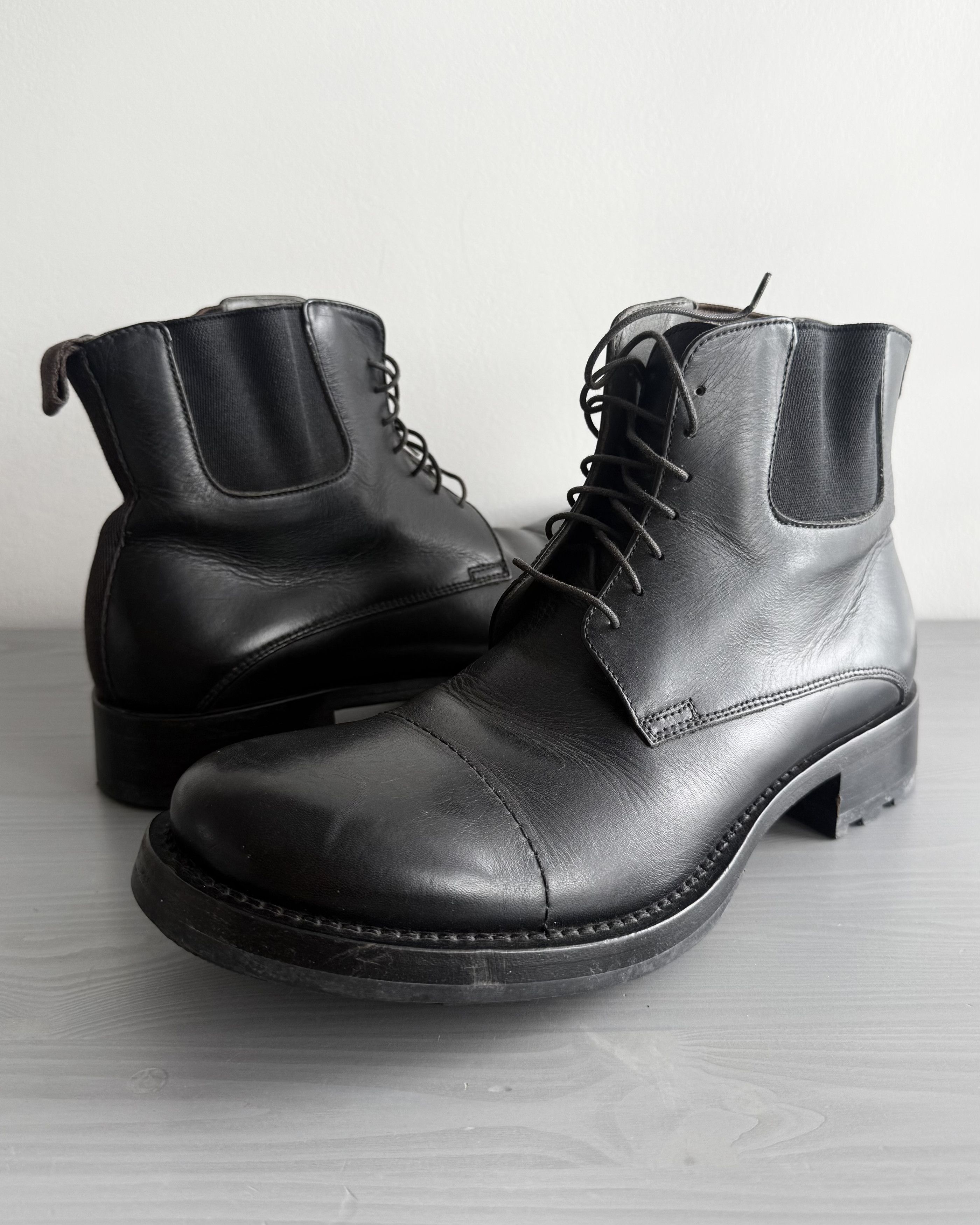 Miu Miu Miu Miu FW2002 Leather Lace Up Boots Size US 9 / IT 39 - 6 Thumbnail