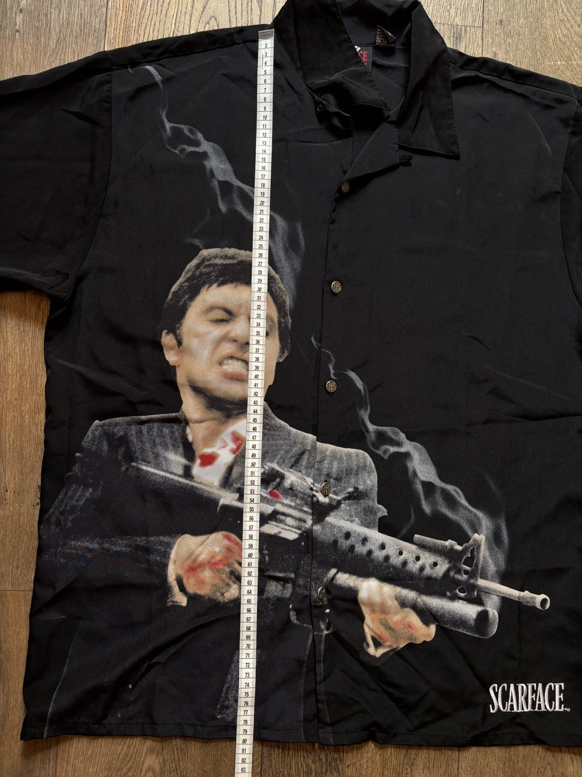 Vintage RARE Vintage Scarface Short Sleeve Shirt Size US XL / EU 56 / 4 - 12 Thumbnail